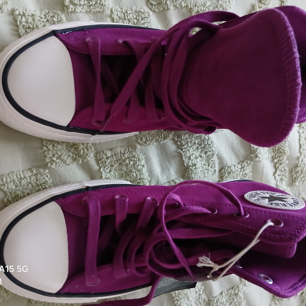 Converse Magenta High-Top Sneakers